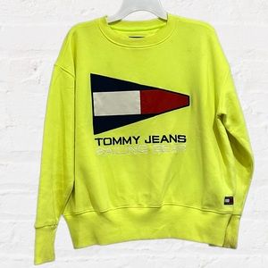 Vintage Tommy Hilfiger‎ Sailing Gear Yellow Crewneck Sweatshirt Men’s Sz Medium